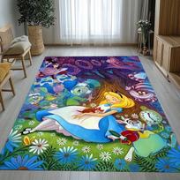 Alisa stebuklų šalyje Animacinis Česhyro katinas Svetainės neslystantis kilimėlis Minkštas kilimas miegamajam, žaidimų kambariui, sofai, namų dekoras Durų kilimėlis 40x60cm