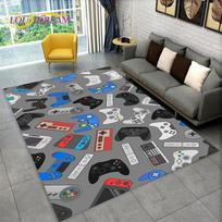 3D Animacinis Žaidimas Žaidėjas Žaidimų Pultelis Plotas Kilimas Didelis,Kilimas Kilimas Svetainei Vaikų Miegamajam Sofa Durų Kilimėlis Dekoravimas,Vaiko Neslystantis Grindų Kilimėlis 80x120cm(31x47in)