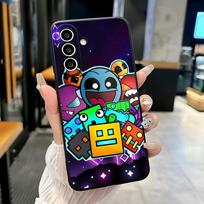 Žaidimo G-Geometry Dash dėklas telefonui Samsung A25 A13 A33 5G A54 A36 A35 A56 A52 A14 Smūgiams atsparus minkštas dėklas Samsung A22 5G