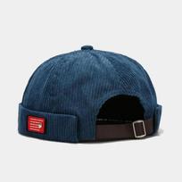 Vintažinė Docker kepurė Be kraštų Kepurė Kvėpuojanti Kepurė Beanie Kepurės Velvetinė Reguliuojama Vienspalvė Šeimininko Jūrininko Kepurė Vyrams ir Moterims 04 56-60cm wear tamsiai mėlyna spalva