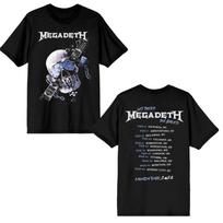 Megadeth Grupė 2026 M. Turas Let There Be Shred Grafika Nauji Unisex Marškinėliai Unisex Medvilniniai Trumpomis Rankovėmis Y2k Gatvės Stiliaus Per dydį Dėvimi Marškinėliai Viršus XL black