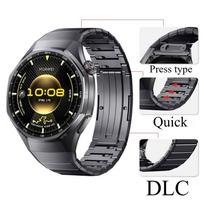Be tarpų titano dirželis Huawei Watch GT 6 Pro 46mm Metalinis prabangus apyrankės dirželis correa Huawei Watch GT6 Pro juosta Huawei Watch GT6 pro gray