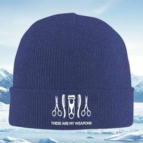 New Hair tools scissorscombsclipper Weapons Unisex Women Unisex Knitted Hat Beanie Pullover Cap Winter Thermal Warm Christmas blue