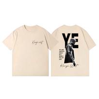 Kanye West Turas 2026 T-shirt Streetwear Aukštos Kokybės Mada Trumpomis Rankovėmis T-shirt Unisex Moterims Vasaros Atsitiktinis Laisvas Medvilninis T-shirt M black