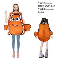 20 000 Helovino Žuvytė Nemo Klounas Nemo Kompozitinė Kempinė Fantazija Cosplay one size fits all (adult) orange