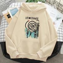 Life Is Strange Hoodies Women Kawaii Japanese Fleece Sweatshirts Pulls Female Streetwear Pulls 3XL white