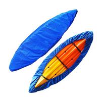 Premium Oxford Cloth Outdoor Kayak Dust & Rain Cover For 2.1-2.5m Boat mėlyna