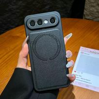 Skirta VIVO X300 FE dėklas Naujas Retro Aukštos kokybės oda Skirta Magsafe Magnetinis Neslystantis dangtelis Skirta vivo X300FE Korpusas Atsparus smūgiams Bamperis Vivo X300 FE juoda