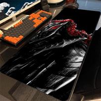 Guts kardas Berserk pelės kilimėlis Žaidimų pelės kilimėlis PC priedai Klaviatūros kilimėlis Stalo apsauginiai kilimėliai Anime Berserk Greičio pelės kilimėliai 800x300x3mm