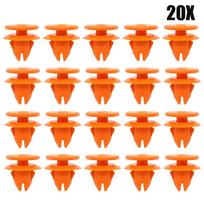 8659732 8662645 Volvo V60 V70 XC60 XC70 XC90 Bamperio Sparno Praplėtimo Klipsai Tvirtinimo Detalės Tvirtiklis Ratlankio Arkos Praplėtimo Klipsas orange