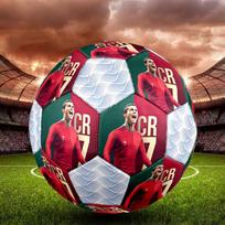 1 vnt. CR7 Cristiano Ronaldo #7 marškinėliai Futbolo kamuolys Dydis 5 Salės futbolo kamuolys Madingas Spalvingas Žaidimas kieme - Puikiai tinka sporto gerbėjams Dovanai