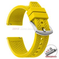 20mm 22mm for Omega Rubber Watchbands for Swatch Universal Men & Women Silicone Strap Smartwatch Sports Waterproof Bracelet Belt 22mm geltona
