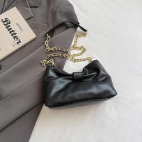 Chain Small Square Bag, Small Niche Pleated Dumpling Bag, Versatile Single-shoulder Crossbody Bag juoda