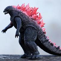 18CM Godzilla prieš King Kong 3 galvos Drago King Ghidorah Gorila Godzilla minkštos gumos veiksmo figūrėlės kolekcinis žaislas pink