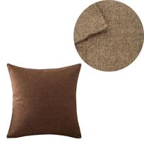 Solid Color Throw Pillow Cover 30X50/40X4045X45/40X60/50X50/55X55/60X60 Cozy Linen Home Bedroom House Office Square Pillowcase 40x60cm brown