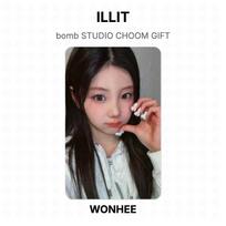 ILLIT bomba STUDIO CHOOM DOVANŲ Oficiali nuotraukų kortelė WONHEE gray