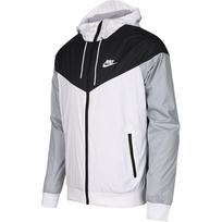Nike WINDRUNNER Striukės Vyriškos Juoda Balta Sidabrinė Su gobtuvu Vidutinio Stiliaus Kita 727325-101 M black