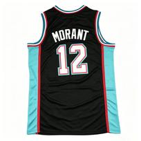 Vyriški 2026 m. siuvinėti Ja Morant krepšinio marškinėliai Retro dydis S-2XL jersey&L