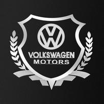 1 vnt. Automobilio kėbulo 3D lipdukai Kviečių varpų stiliaus emblema Automobilio apdaila Volkswagen B6 B7 B5 Golf Polo Tiguan Passat EOS Scirocco Jetta MK6 Octavia sidabras