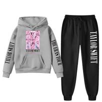 Taylor Swift The Eras Tour Unisex Hoodie Set XL gray