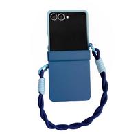 Wrist Strap Hinge Protection holder Gradient Candy Color Phone Case for Samsung Galaxy Z Flip7 Flip6 Flip5 Flip 7 6 5 4 3 Cover Galaxy Z Flip7