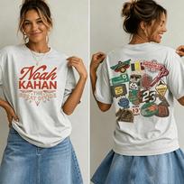 Noah Kahan The Great Divide Tour 2026 Concert Tshirt 100cotton Unisexs Unisexs Popular Oversized Vintage Casual Tshirt Fan Gift S gray