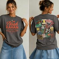 Noah Kahan The Great Divide Tour 2026 Concert Tshirt 100cotton Unisexs Unisexs Popular Oversized Vintage Casual Tshirt Fan Gift 4XL brown