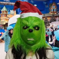 Juokinga gyvūno kaukė galvos apdangalas Arklys Žuvis Beždžionė Cosplay Helovinas Vaikų pasirodymo rekvizitas Christmas grinch