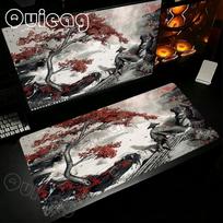 90X40cm Tsushimos Dvasia Didelis Pelės Kilimėlis Žaidimų Aksesuarai Neslystantis Pelės Kilimėlis Žaidėjo Pelės Kilimėlis Klaviatūros Kilimėlis Didelis Pelės Kilimėlis 30cmx60cm(11.8x23.6inch) gray