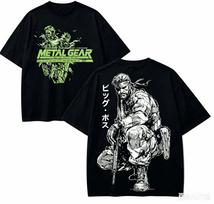 Metal Gear Solid Anime Lover T-shirt Harajuku Cotton New Model High Street Fashion Unisex Oversized high quality hot product tee M gray