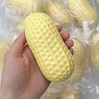 Traškus žemės riešutų kamuoliukas nuo streso, minkštas sviestinis minkštas žaisliukas-fidgetas, ASMR sensorinis, nuo nerimo, stalo žaislas suaugusiems ir vaikams
