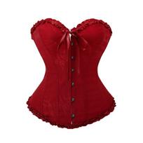 Moterims be petnešėlių rūmų kaulėtas korsetas juosmens treniruoklis liekninantis formavimo įrankis viršutinė dalis bustier XL raudona