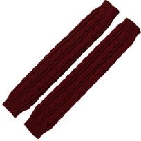 Solid Color Arm Wrist Sleeve Long Hand Warmer Fashion Fingerless Gloves  Girls tamsiai raudona spalva