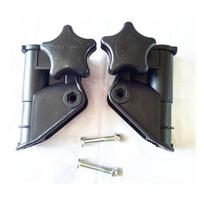 Juodos Sulankstomos Gulto Kėdės Priedai Plastikiniai 90*84mm/3.55*3.31  Plastikinis Metalinis Traukimo Žiedelis Fiksavimo Sagtis Sulankstomos Gulto Kėdės