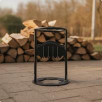 Rankinis rąstų skaldytuvas Saugus malkų skaldymo įrankis Atsparus rūdijimui židiniui 31CM Star Base a black