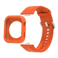 Dėklas ir dirželis Huawei Watch Fit 4 Fit4 Pro išmaniajam laikrodžiui Apyrankė Silikoninė laikrodžio apyrankė Rėmelis Riešo dirželis Priedai For Huawei Fit4 oranžinė