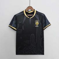 Brazilijos Nacionalinės Komandos Klasikiniai Futbolo Marškinėliai Vyrams Moterims Sportiniai Drabužiai Geltoni Balti Juodi Mėlyni S-XXL Medium juoda