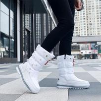 Madingi Šilti Moteriški Batai Moteriški Sniego Batai Platforminiai Žieminiai Batai Vandeniui Atsparūs Neslidūs Batai Pliušinis Kailis Iki Blauzdos Batai Botas Mujer 39 black