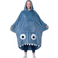 Men's And Women's Hoodies, Blankets, Couple's Pajamas, Warm Home Animals, Extended Wide Pajamas One Size dangaus mėlyna spalva