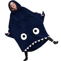 Men's And Women's Hoodies, Blankets, Couple's Pajamas, Warm Home Animals, Extended Wide Pajamas One Size mėlyna