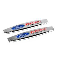 For Ford Logo ST Focus Mustang Mondeo Kuga Fiesta Escort Explorer Edge Car Side Sticker Decal Emblem Fender Styling Accessories
