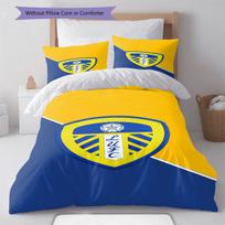 Leeds futbolo patalynės komplektas su antklode Antklodės užvalkalas Pagalvės užvalkalas Namų dekoracija Gimtadienio dovana (1 * antklodės užvalkalas + 2 * pagalvės užvalkalai, be šerdies) 200x220cm