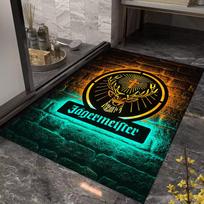 Jägermeister: Drąsus Emblemos Plytų Sienos kiliminė danga grindų kilimėliai Kambarys Durų kilimėlis Menas 40x60cm( 15x23in )