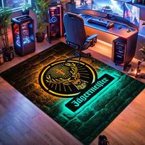 Jägermeister: Drąsus Emblemos Plytų Sienos kiliminė danga grindų kilimėliai Kambarys Durų kilimėlis Menas 70x100cm( 27x39in )