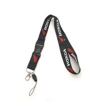 Motociklo dirželis Honda CB400 CB650 FCBF CBR25ORR CRF SH3O0 NC75O Nailoninis kaklo dirželis Darbo kortelės laikiklis Raktų pakabukas black