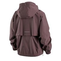 Nike Striukės Moteriškos Tamsiai Violetinės Raudonos Su Gobtuvu Neatsisegamas Vidutinio Storio FB7493-502 S gray