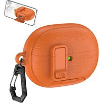 Earphone protective case for Huawei FreeBuds Pro 5 PU Leather Case with Phone Stand Switch Lock Headphones Shockproof  Sleeve Orange orange