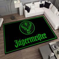 J Jagermeister briedžio logotipas flanelinis spausdintas kilimėlis neslystantis plaunamas grindų kilimėlis svetainės miegamojo sofos dekoras vidinis durų kilimėlis dovana 40x60cm