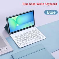 Klaviatūros dėklas, skirtas Samsung Galaxy Tab S10 FE Plus 13.1 colio, Nuimamas klaviatūros dangtelis su rašiklio laikikliu, skirtas Galaxy Tab S10 FE+ Spanish Keyboard blue