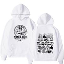 Noah Kahan The Great Divide Tour  Graphic Hoodie Men Women Fashion Harajuku Pullover Long Sleeves Casual Vintage Sweatshirt S balta